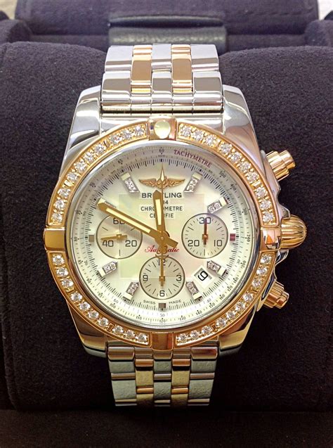 breitling chronomat bezel|breitling watch with diamond bezel.